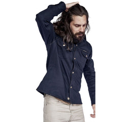 IndigoferaCopeland overshirt made from Karsey Cotton in navy blueOvershirtBritish Parts Lucerne