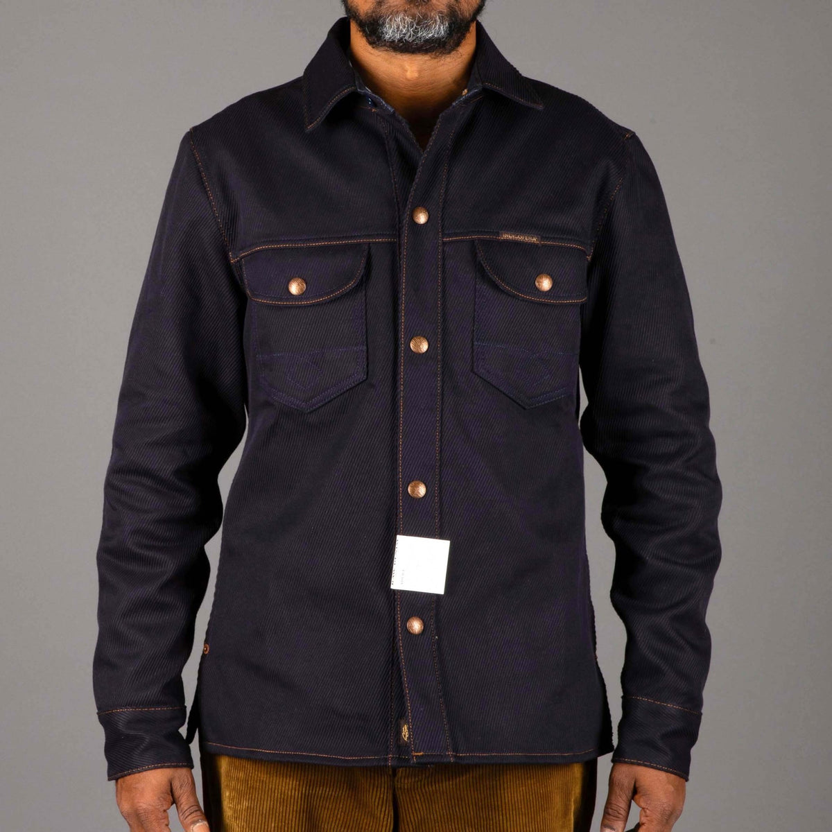 IndigoferaCopeland overshirt made from Karsey Cotton in navy blueOvershirtBritish Parts Lucerne