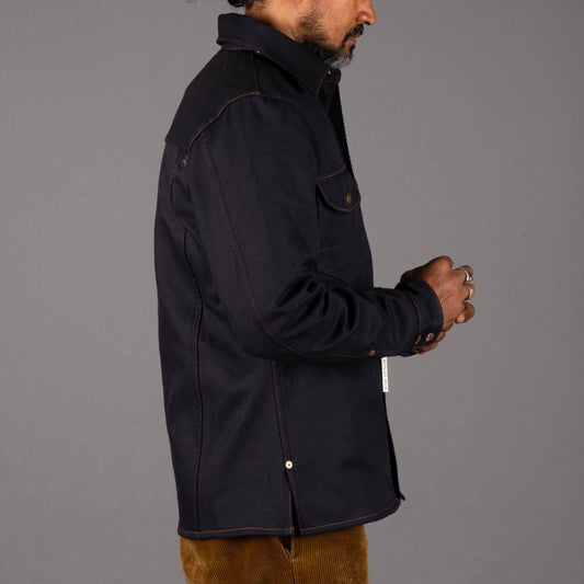 IndigoferaCopeland overshirt made from Karsey Cotton in navy blueOvershirtBritish Parts Lucerne