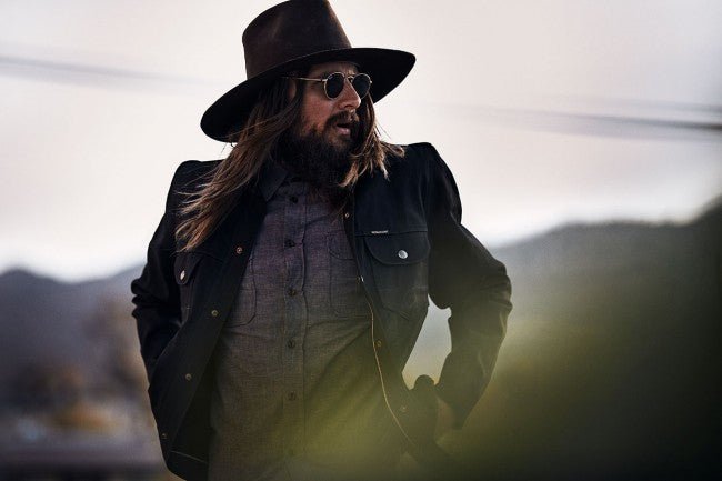 IndigoferaCopeland overshirt made from selvedge denim in gunpowder blackOvershirtBritish Parts Luzern