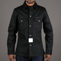 IndigoferaCopeland overshirt made from selvedge denim in gunpowder blackOvershirtBritish Parts Luzern