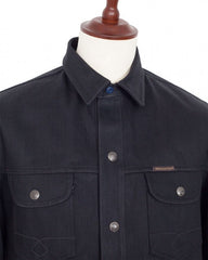IndigoferaCopeland overshirt made from selvedge denim in gunpowder blackOvershirtBritish Parts Luzern