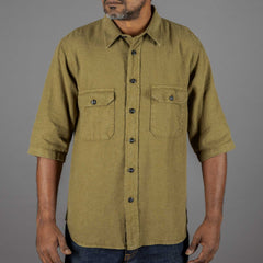 IndigoferaDelray Shirt Linen Military OliveShirtBritish Parts Lucerne