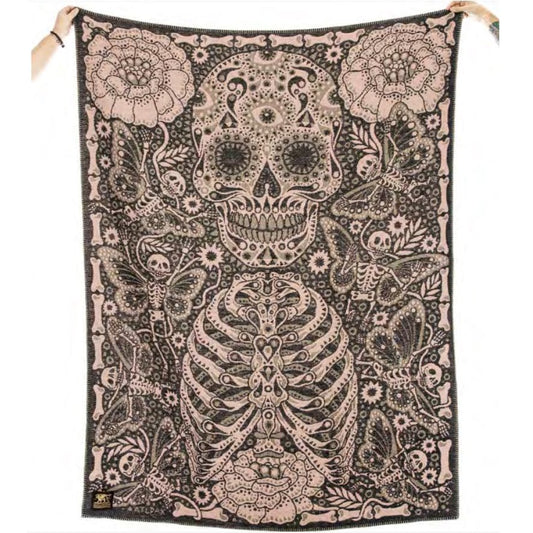 IndigoferaDia de Muertos wool blanketBritish Parts Lucerne
