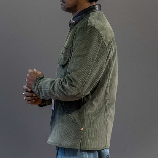 IndigoferaFargo corduroy trucker jacket in greenJacketsBritish Parts Lucerne