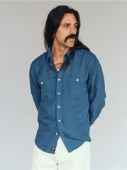 IndigoferaMcAllen Hemd Mill Scale Canvas, 4oz - Ocean BlueHemdBritish Parts Luzern