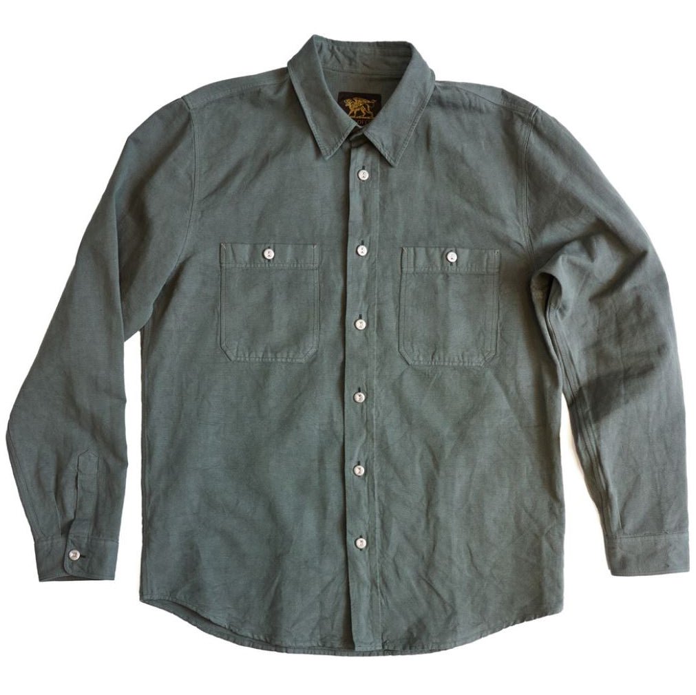 IndigoferaMcAllen Shirt Sage GreenShirtBritish Parts Lucerne
