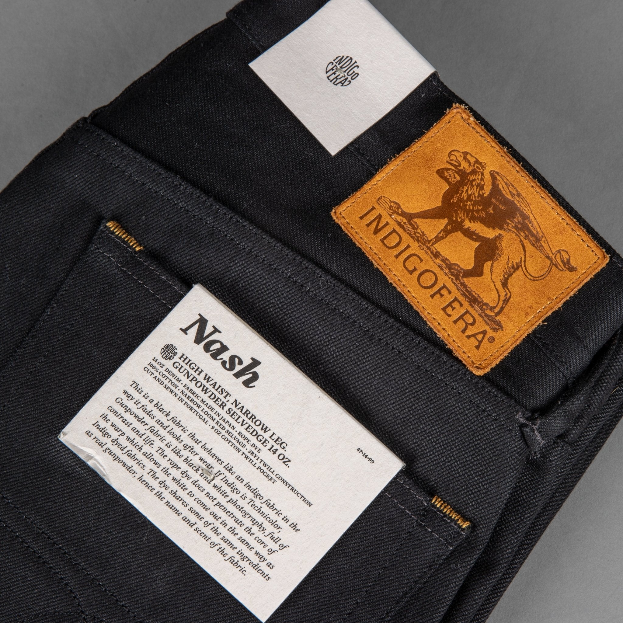 IndigoferaNash Jeans Gunpowder BlackPantsBritish Parts Lucerne