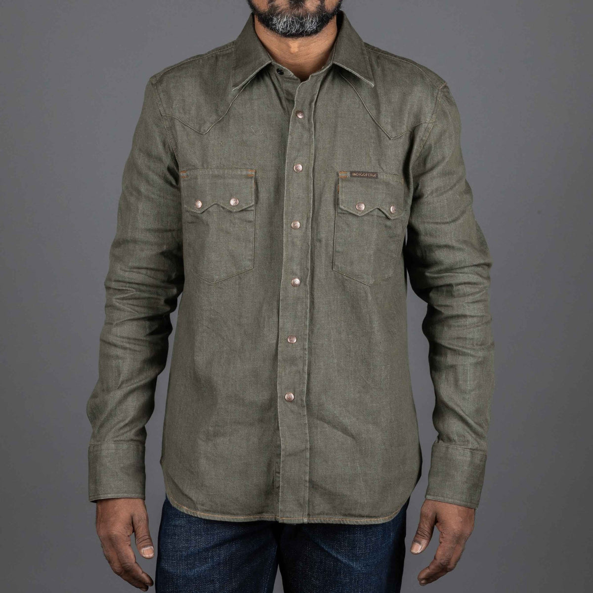 IndigoferaRyman Carson Denim Shirt GreenShirtBritish Parts Lucerne