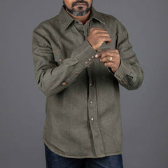 IndigoferaRyman Carson Denim Shirt GreenShirtBritish Parts Lucerne