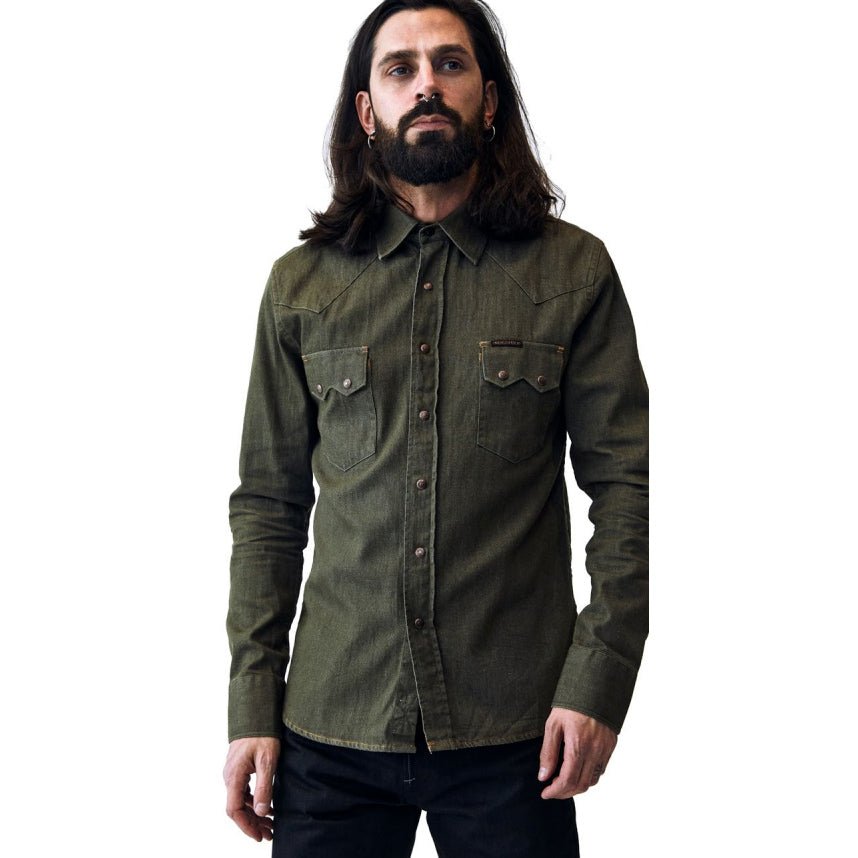 IndigoferaRyman Carson Denim Shirt GreenShirtBritish Parts Lucerne