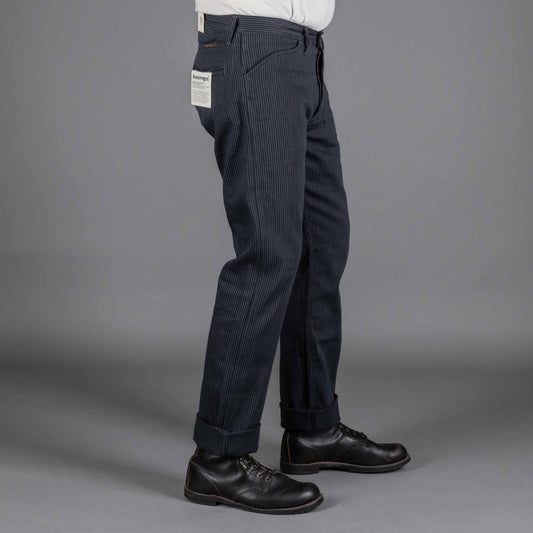 IndigoferaSwearengen Hickory Stripe Twill 12oz gray blackPantsBritish Parts Lucerne