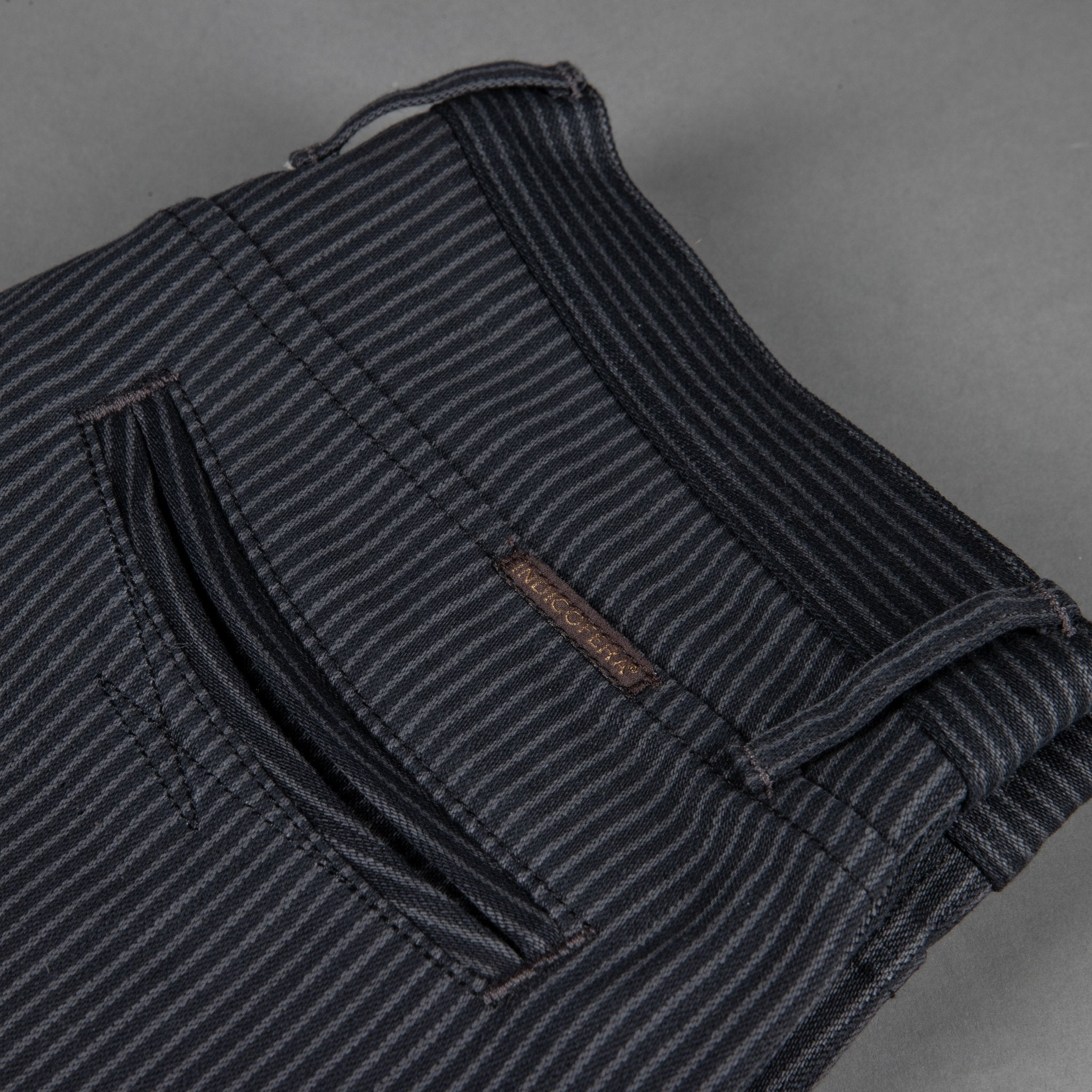 IndigoferaSwearengen Hickory Stripe Twill 12oz gray blackPantsBritish Parts Lucerne
