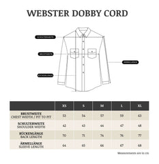 IndigoferaWebster Dobby Cord Shirt blueShirtBritish Parts Lucerne
