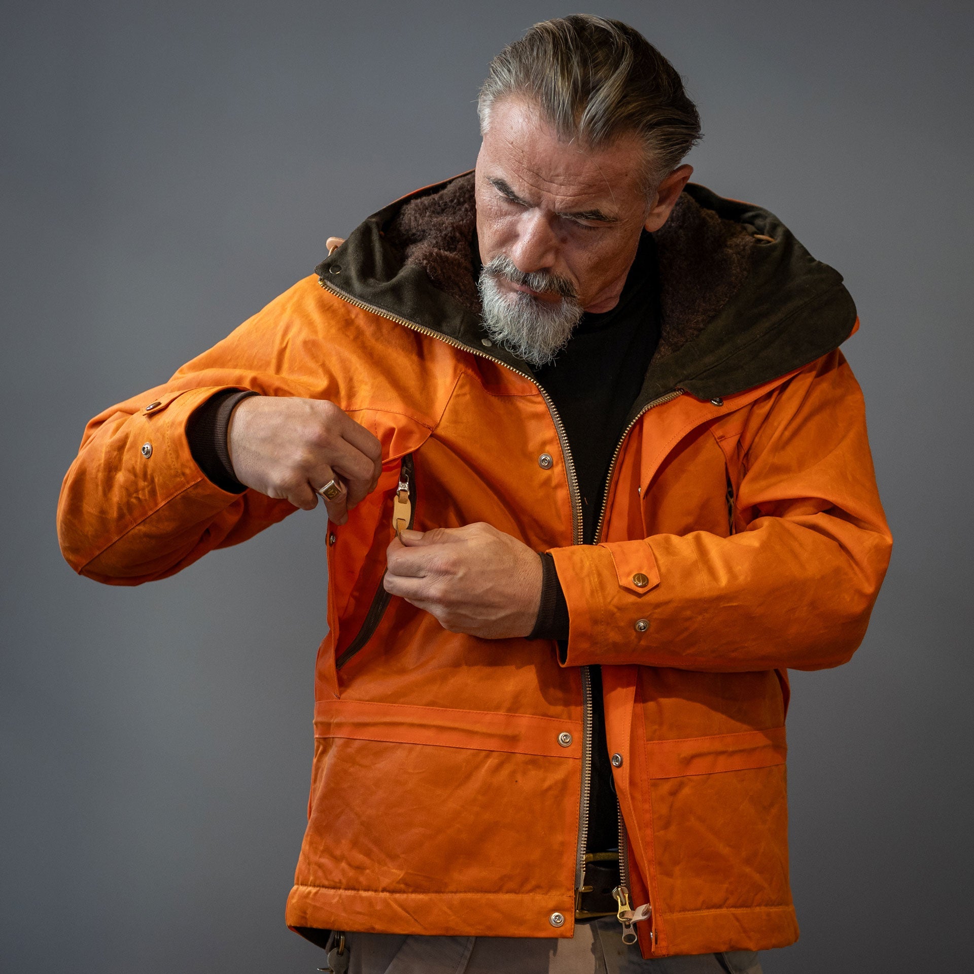 Manifattura CeccarelliMountain Jacket 7003 - WX Orange (Fleece Lining)JacketsBritish Parts Lucerne