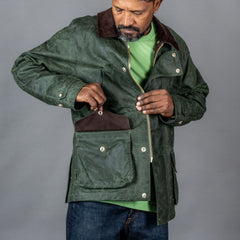 Manifattura CeccarelliRain Caban wax jacket dark greenJacketsBritish Parts Lucerne