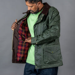Manifattura CeccarelliRain Caban wax jacket dark greenJacketsBritish Parts Lucerne