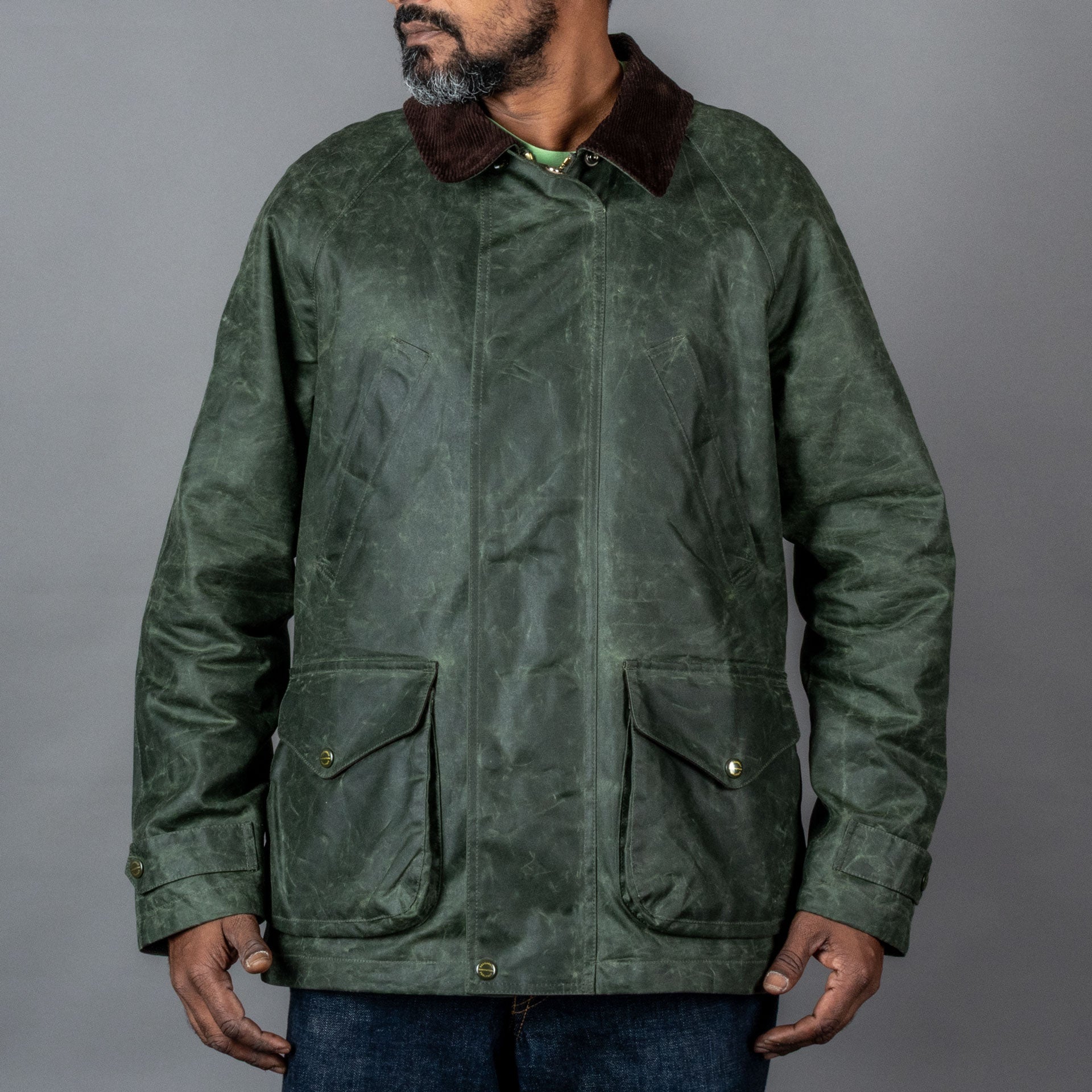 Manifattura CeccarelliRain Caban wax jacket dark greenJacketsBritish Parts Lucerne