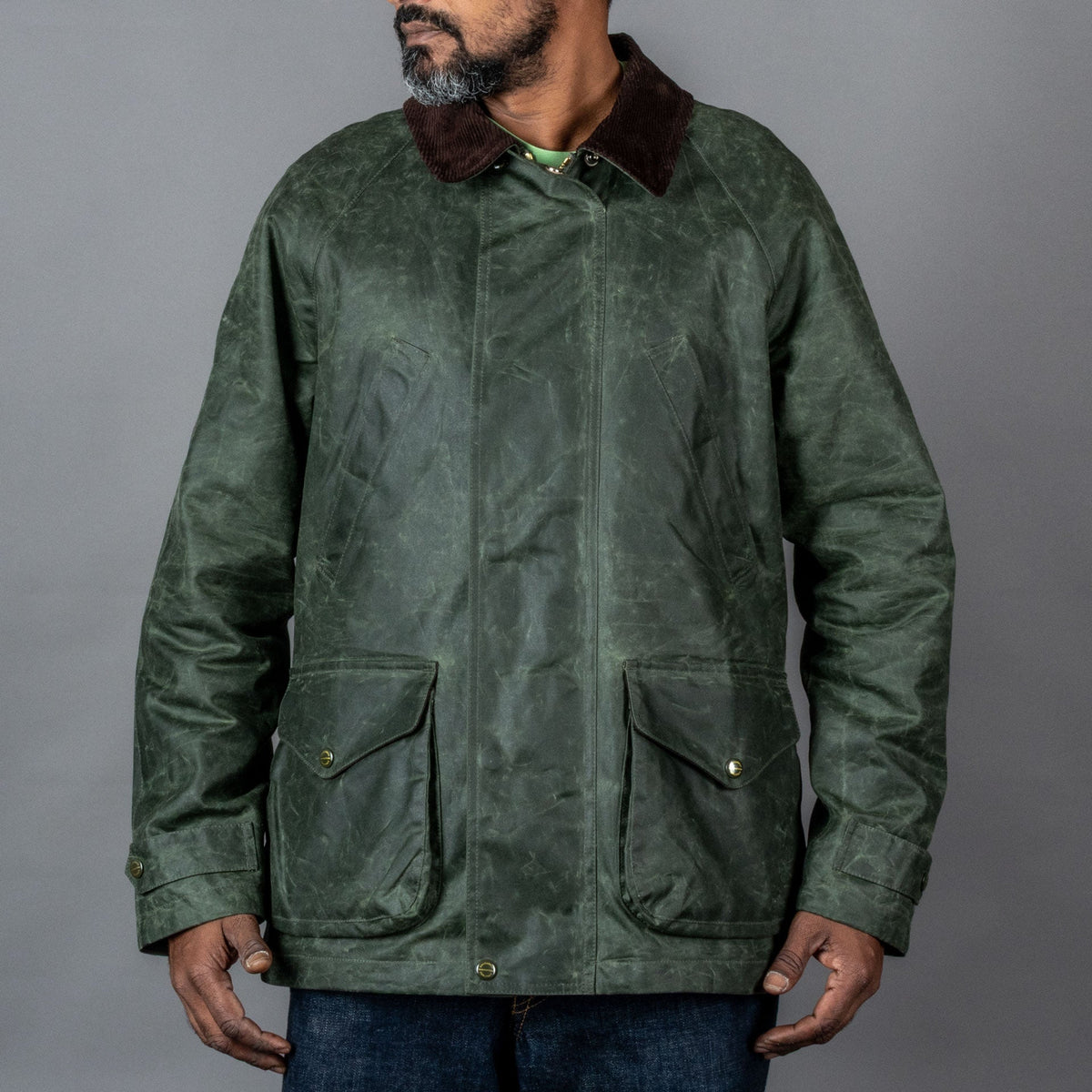 Manifattura CeccarelliRain Caban wax jacket dark greenJacketsBritish Parts Lucerne