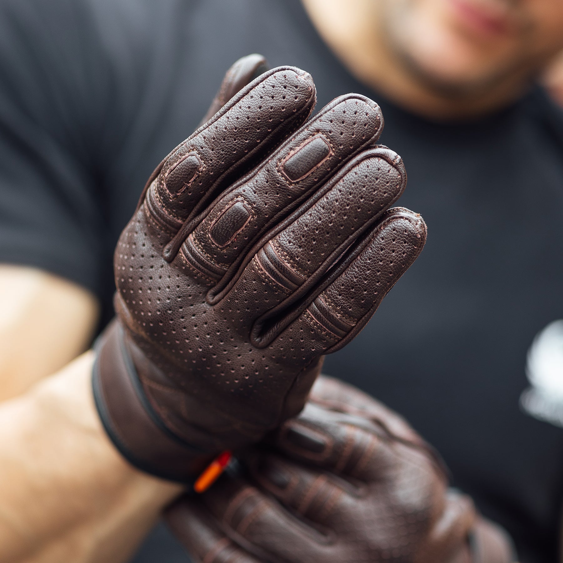 MerlinClanstone D3O motorcycle gloves brownGlovesBritish Parts Lucerne