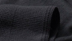 Merz b. Schwanen103 Button placket short sleeve slate T-shirtBritish Parts Lucerne