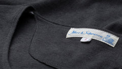 Merz b. Schwanen103 Button placket short sleeve slate T-shirtBritish Parts Lucerne