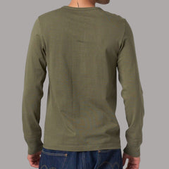 Merz b. Schwanen206 Button placket shirt olive (Army)HenleyBritish Parts Lucerne