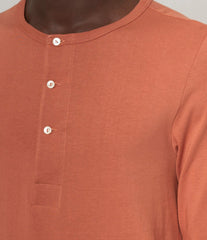 Merz b. Schwanen206 Button placket shirt SunsetHenleyBritish Parts Lucerne