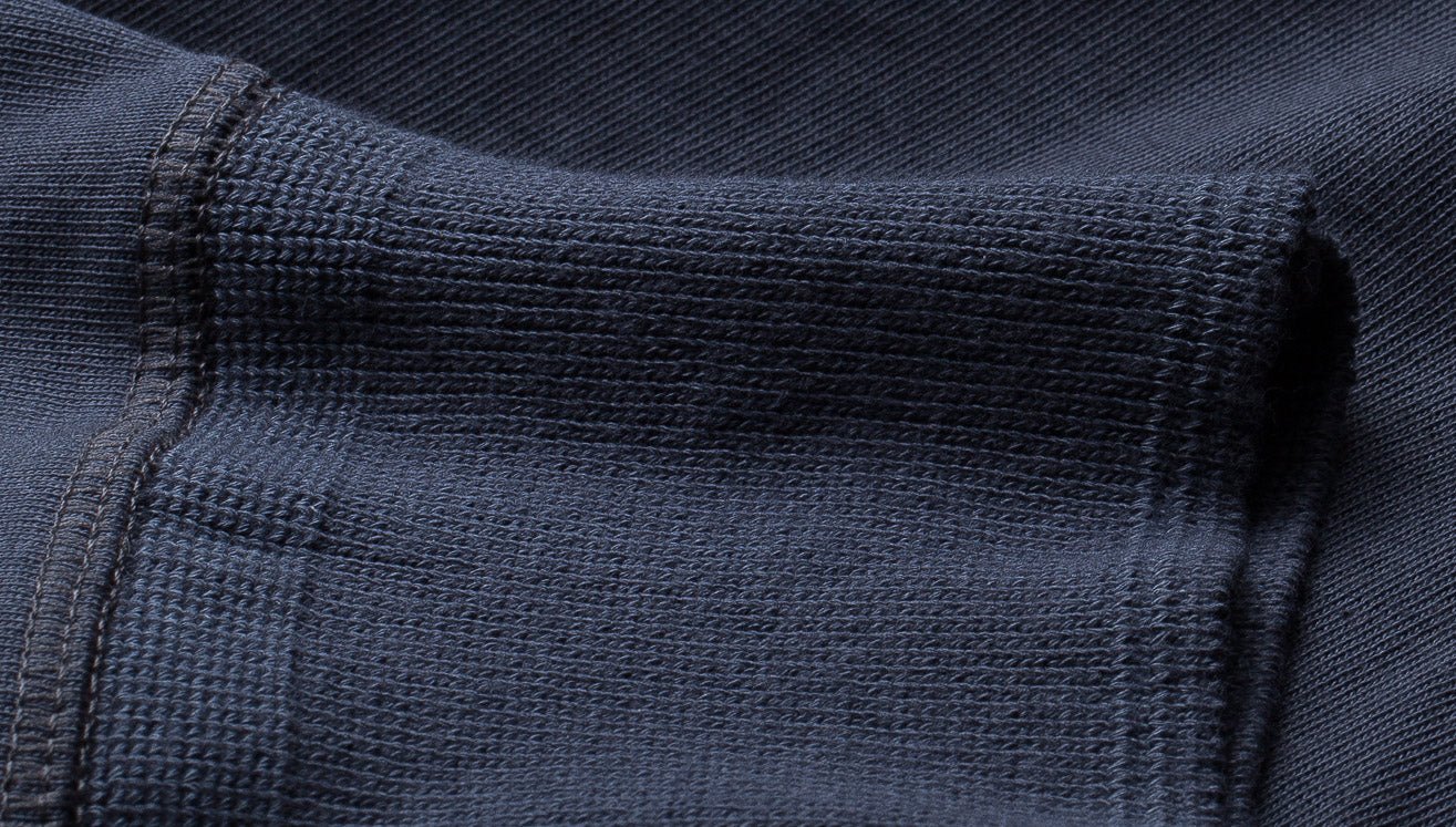 Merz b. Schwanen206 Button placket shirt ink blueHenleyBritish Parts Lucerne