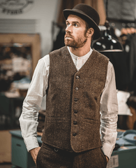 Pike Brothers1905 Hauler Vest Upland BrownVestsBritish Parts Lucerne