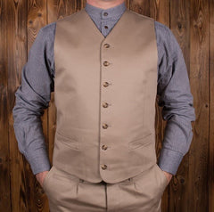 Pike Brothers1923 Buccaneer Vest Cav. Twill BeigeVestBritish Parts Lucerne