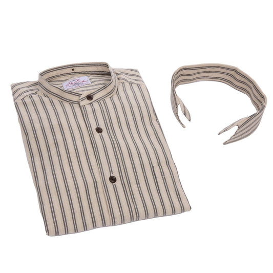 Pike Brothers1923 Buccanoy Collar Iwaki GreyShirtBritish Parts Lucerne