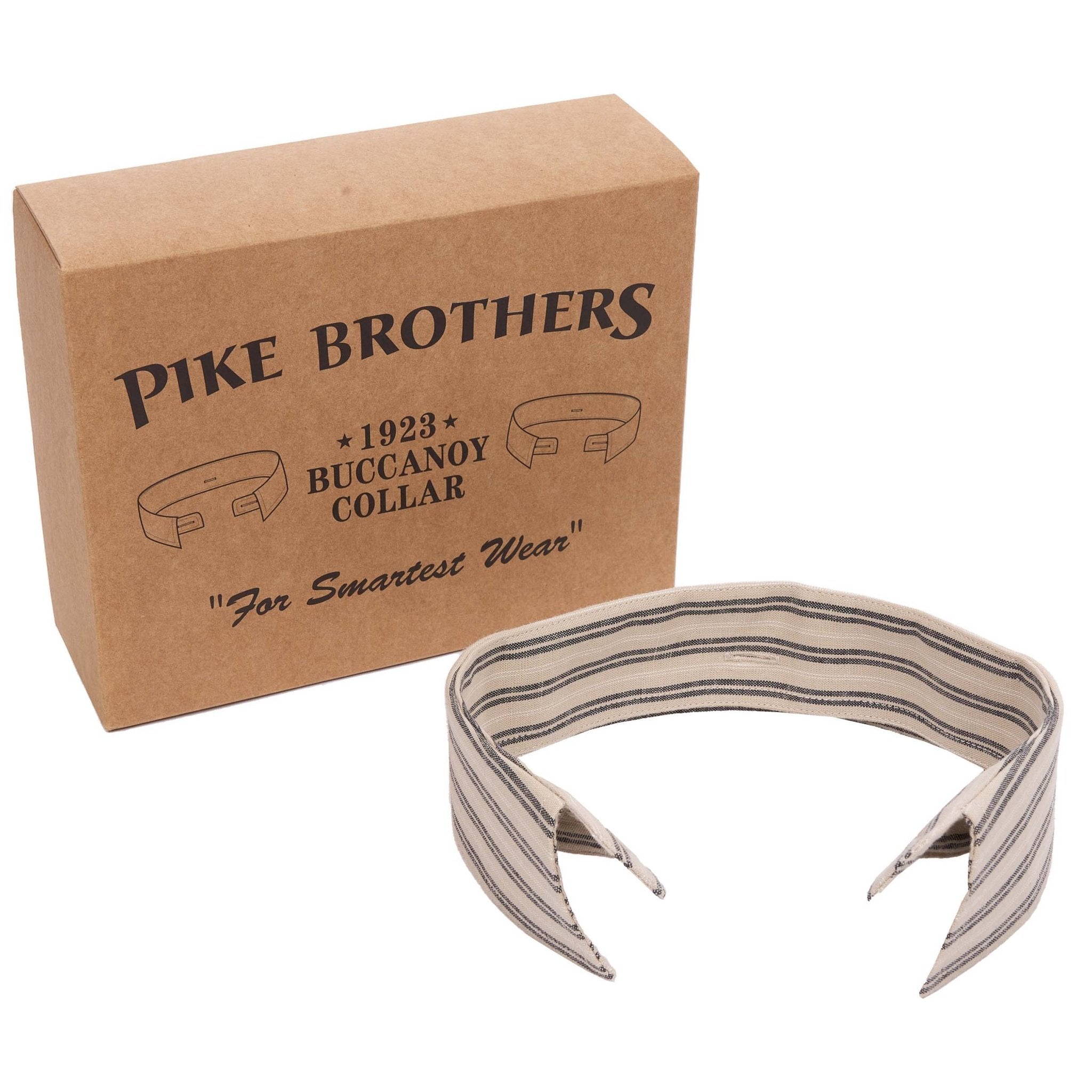 Pike Brothers1923 Buccanoy Collar Iwaki GreyShirtBritish Parts Lucerne