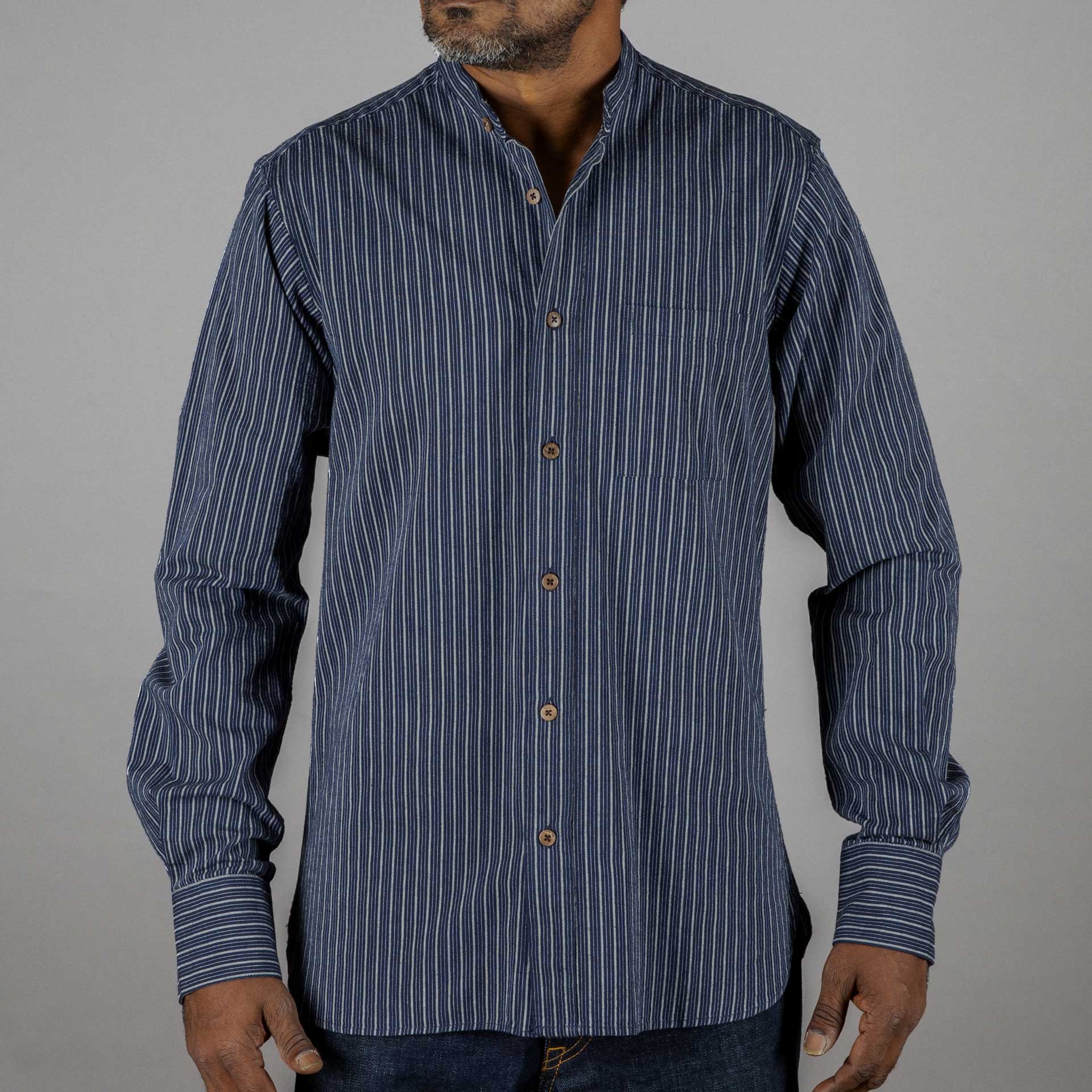 Pike Brothers1923 Buccanoy Shirt Beaumont blueShirtBritish Parts Lucerne