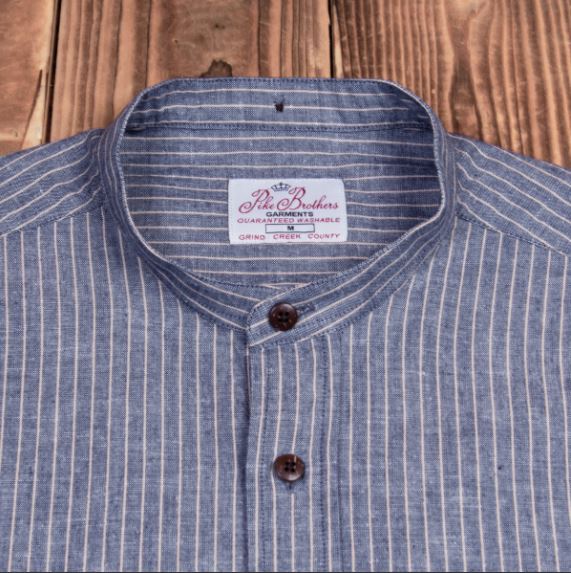 Pike Brothers1923 Buccanoy Shirt Brisbane BlueShirtBritish Parts Lucerne