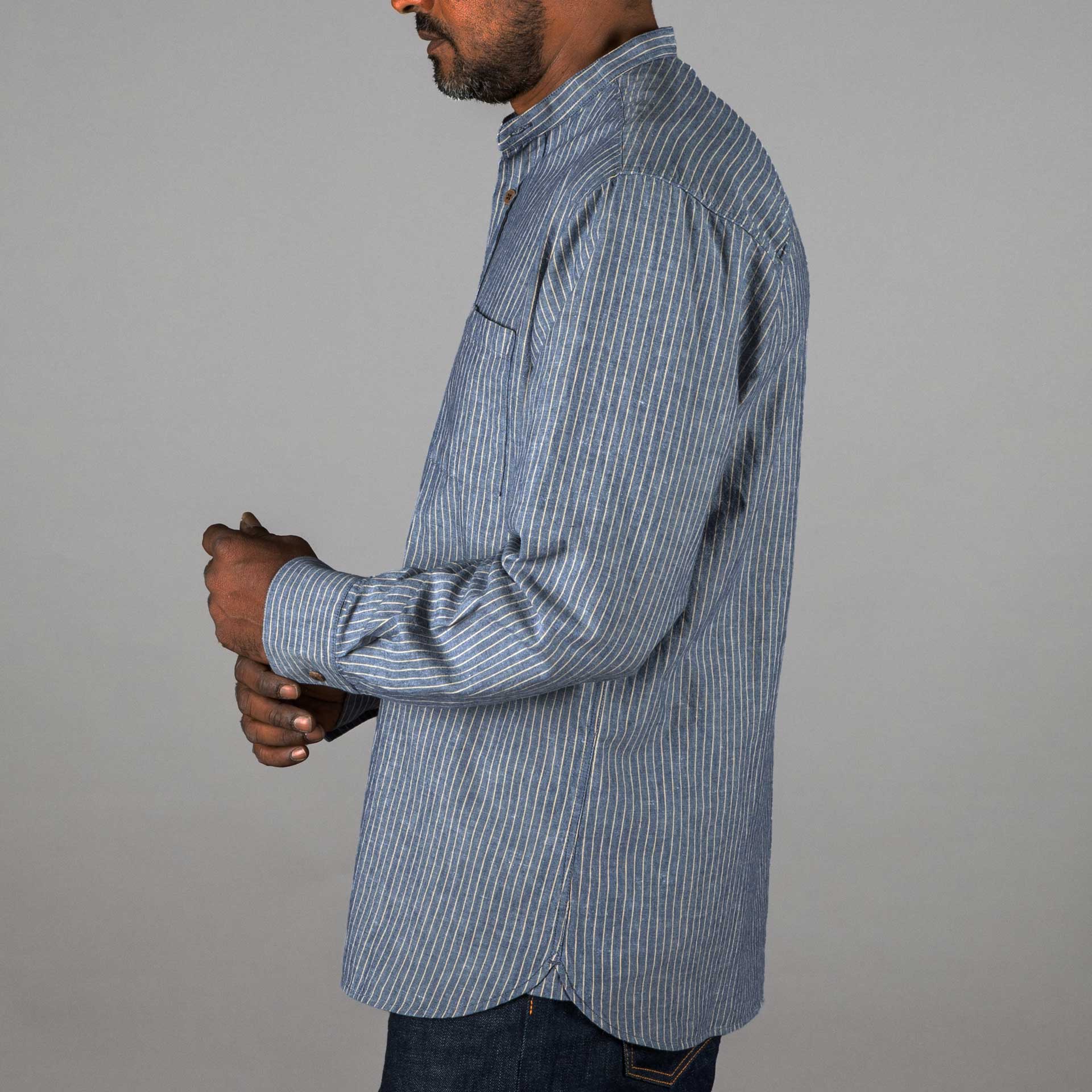 Pike Brothers1923 Buccanoy Shirt Brisbane BlueShirtBritish Parts Lucerne