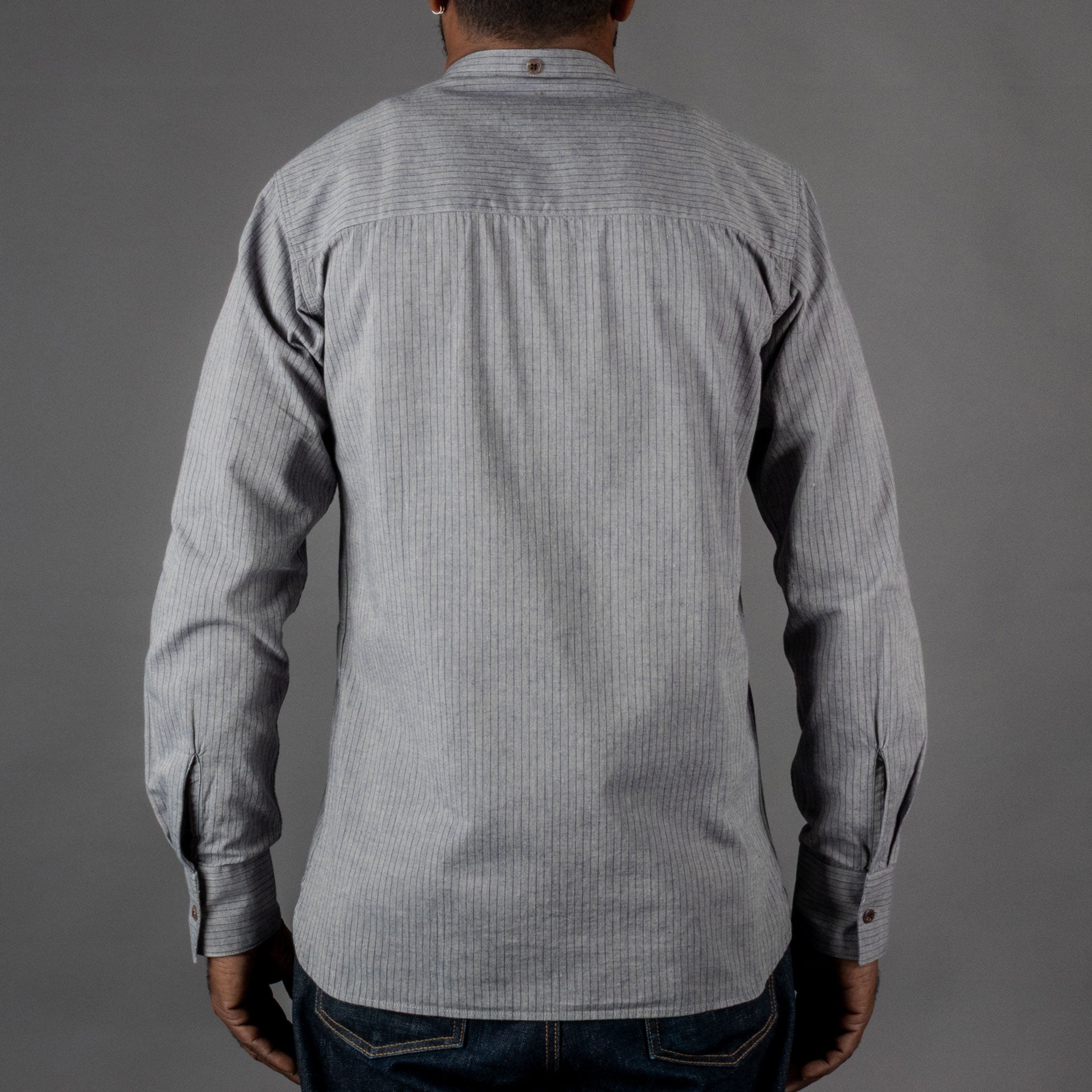 Pike Brothers1923 Buccanoy Shirt Grey StripedShirtBritish Parts Lucerne