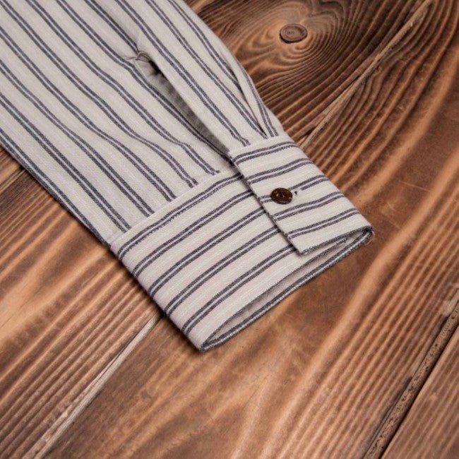 Pike Brothers1923 Buccanoy Shirt Iwaki GreyShirtBritish Parts Lucerne