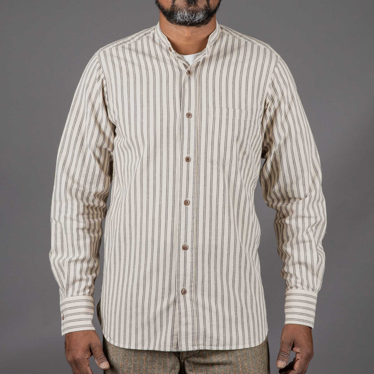 Pike Brothers1923 Buccanoy Shirt Iwaki GreyShirtBritish Parts Lucerne