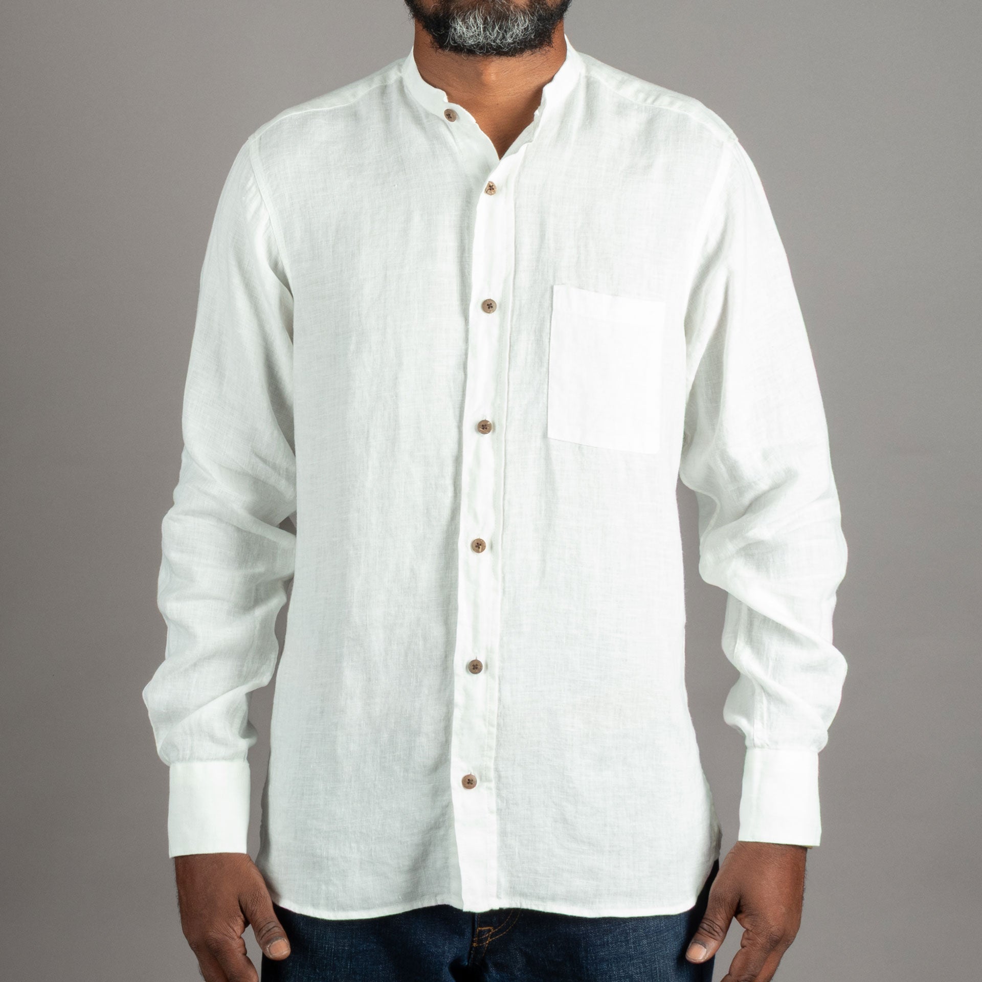 Pike Brothers1923 Buccanoy Shirt Linen EcruShirtBritish Parts Lucerne