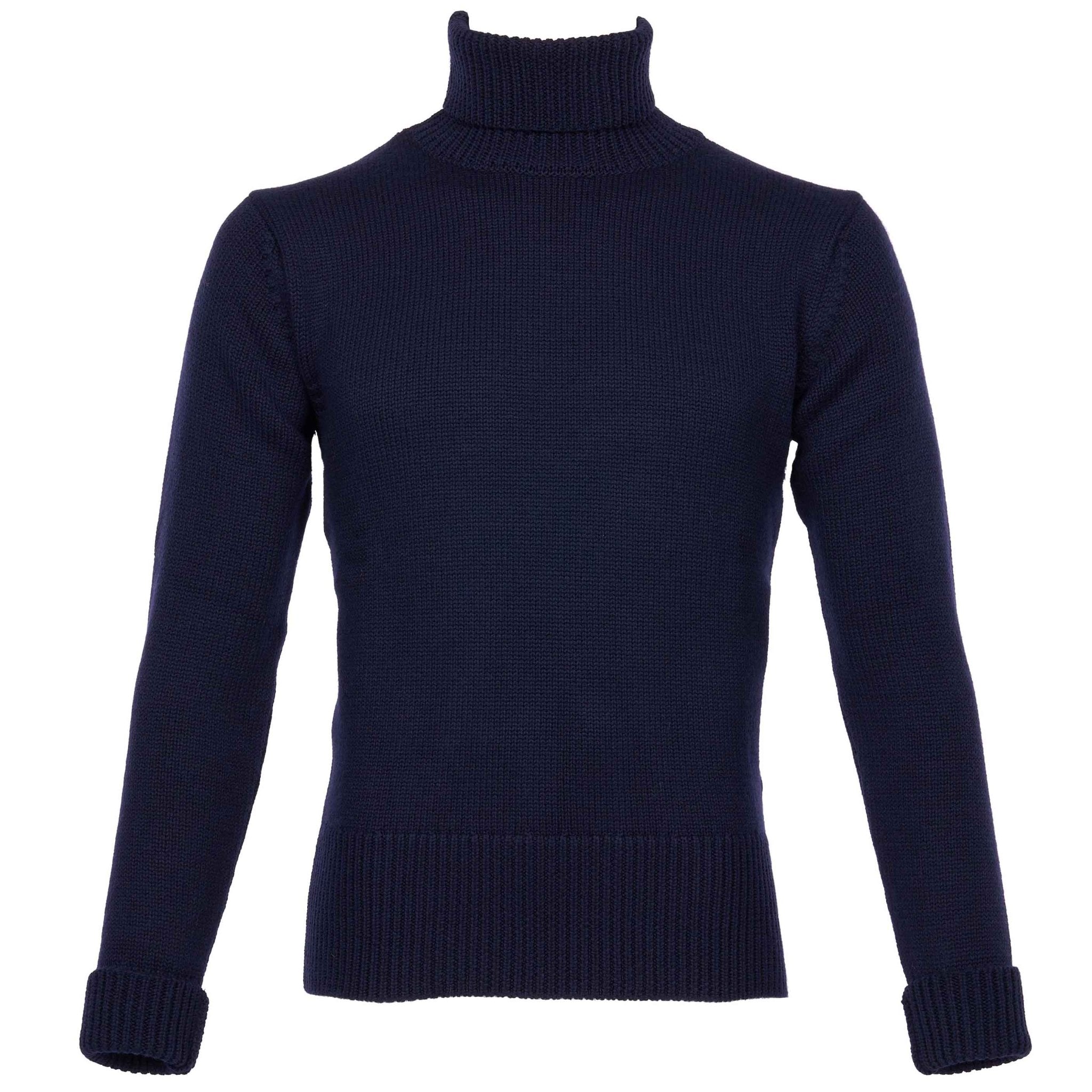 Pike Brothers1923 Turtle Neck Sweater dark navyPulloverBritish Parts Lucerne