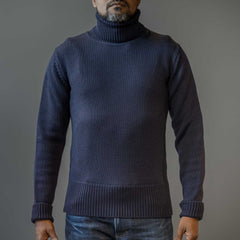 Pike Brothers1923 Turtle Neck Sweater dark navyPulloverBritish Parts Lucerne