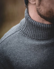 Pike Brothers1923 Turtle Neck Sweater grayPulloverBritish Parts Lucerne