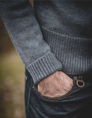 Pike Brothers1923 Turtle Neck Sweater grayPulloverBritish Parts Lucerne