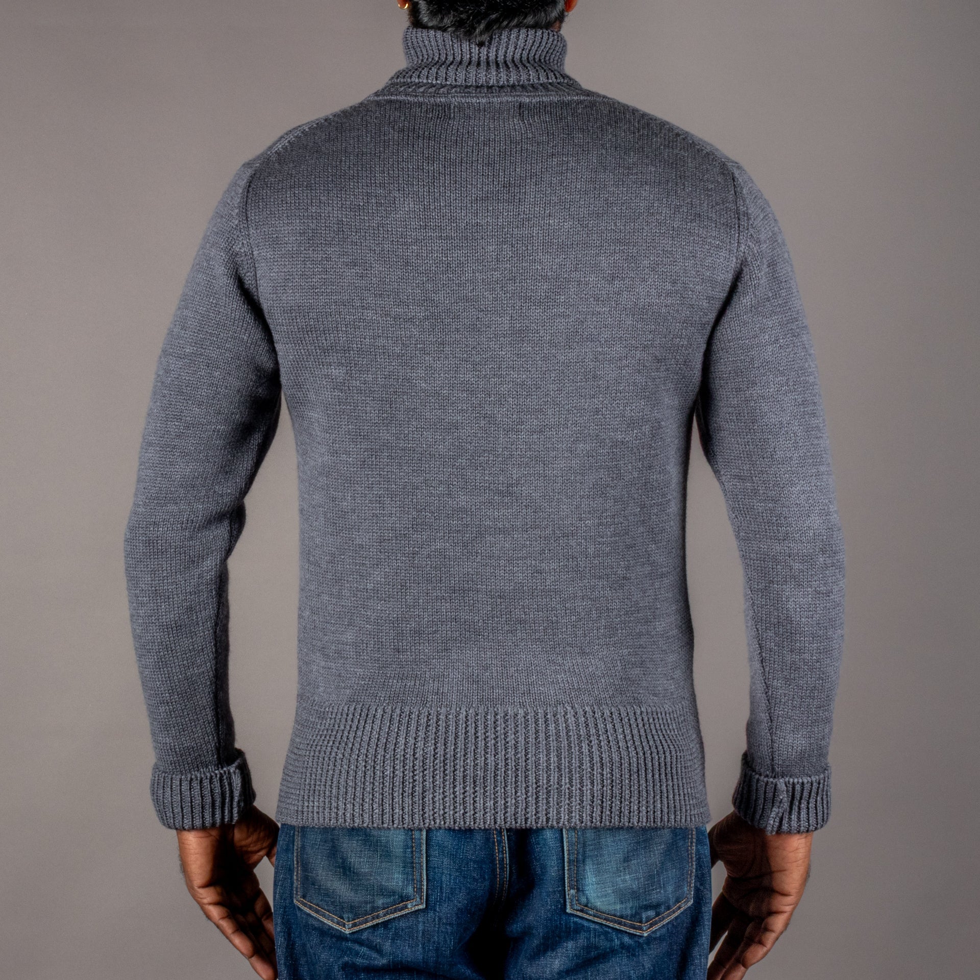Pike Brothers1923 Turtle Neck Sweater grayPulloverBritish Parts Lucerne
