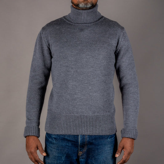 Pike Brothers1923 Turtle Neck Sweater grayPulloverBritish Parts Lucerne