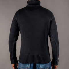 Pike Brothers1923 Turtle Neck Sweater blackPulloverBritish Parts Lucerne