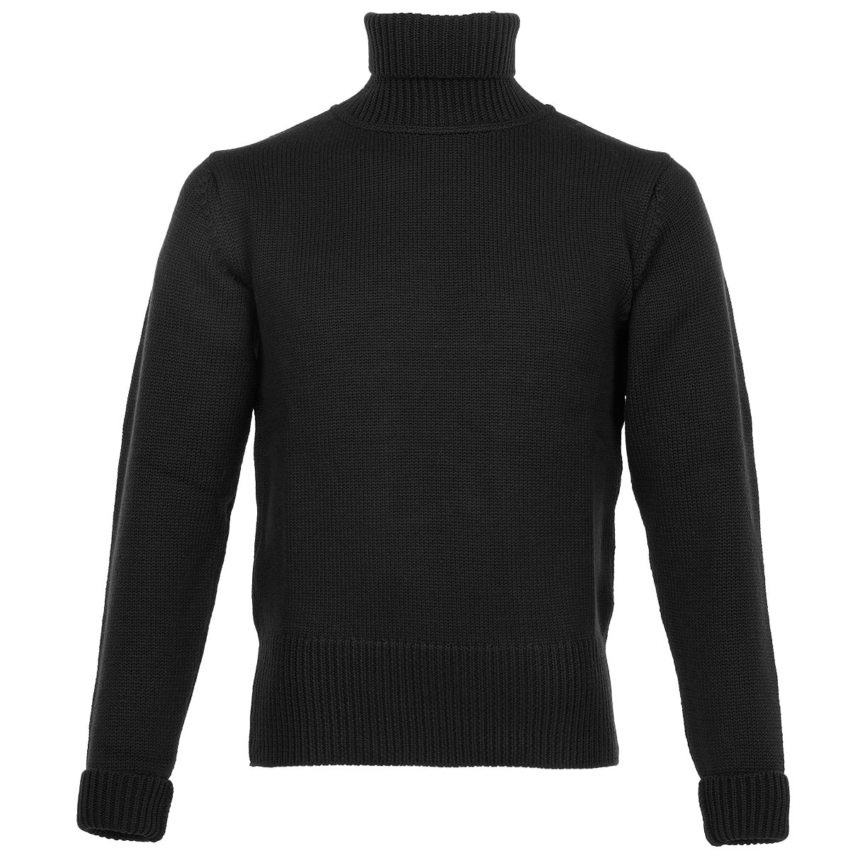 Pike Brothers1923 Turtle Neck Sweater blackPulloverBritish Parts Lucerne