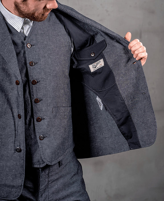 Pike Brothers1927 Harvester Jacket Smoke GreyJacketsBritish Parts Lucerne