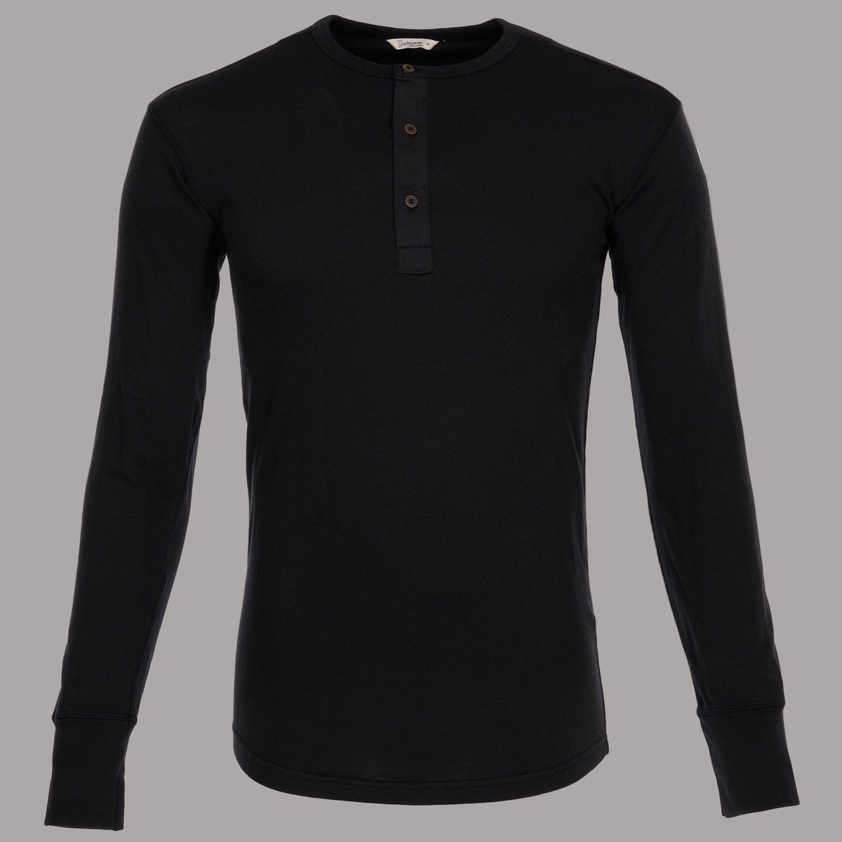 Pike Brothers1927 Henley Shirt long sleeve faded blackHenleyBritish Parts Lucerne